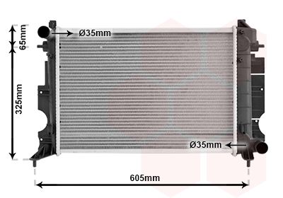 VAN WEZEL radiatorius, variklio aušinimas 47002026
